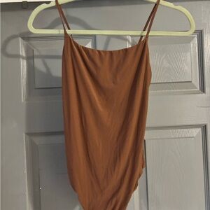 Aerie Chocolate Brown Smooth Bodysuit